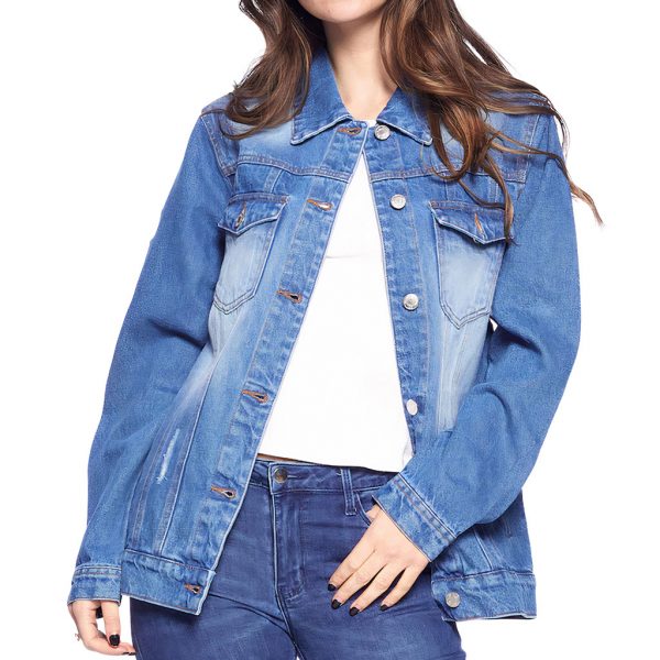 Ask Me About My Unicorn Women's Casual Denim Jacket - Ask Me About My Clothing - Funny Clothing - Image 3