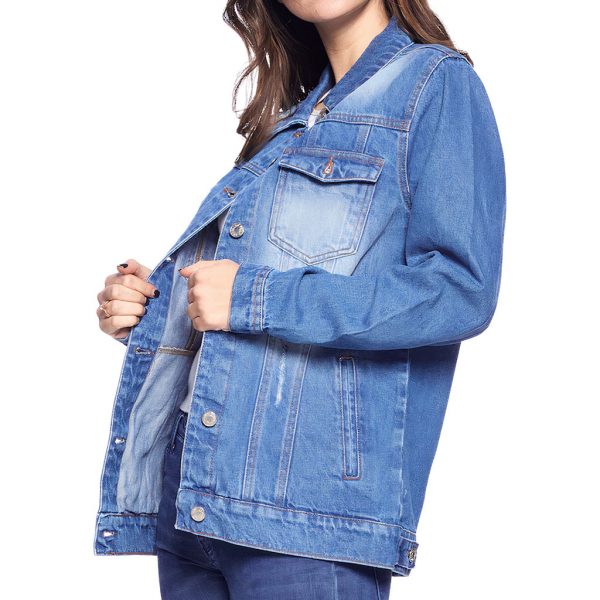 Ask Me About My Unicorn Women's Casual Denim Jacket - Ask Me About My Clothing - Funny Clothing - Image 4